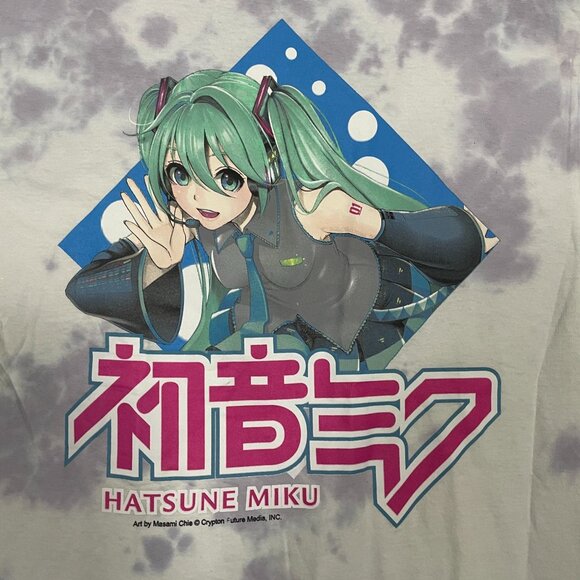 Hatsune Miku Anime Tie-dye T-shirt size Medium - Picture 3 of 4